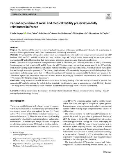 Première page de l'article