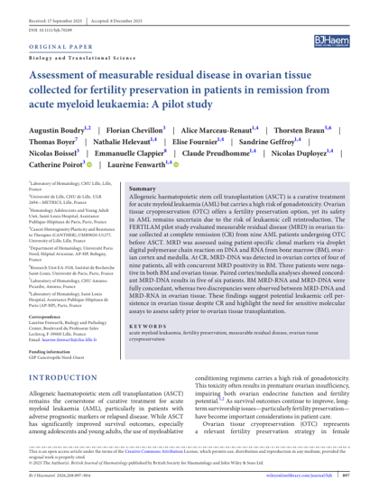 Première page de l'article